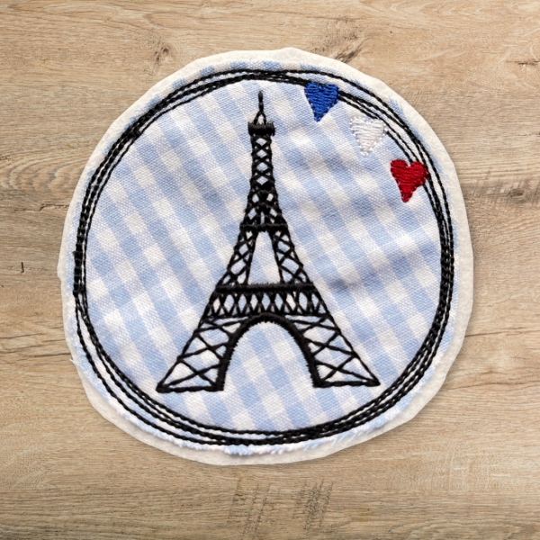 Aufnäher Eiffelturm - Doodle-Applikation