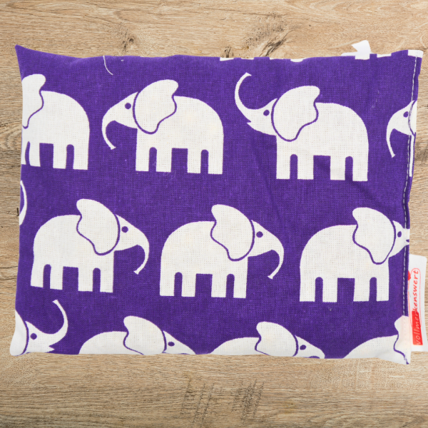 kleines Kirschkernkissen Elefanten 14x18cm -sofort lieferbar-