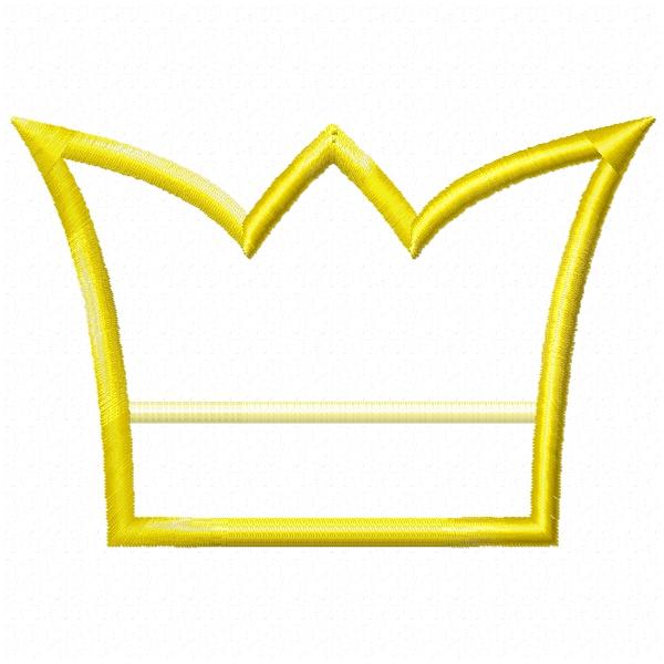 Stickdatei Krone - Applikation für 10x10cm Stickrahmen