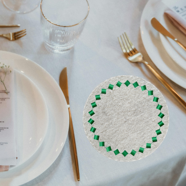 ITH-Stickdatei MugRug Untersetzer Rauten Einzeldatei für 10x10cm