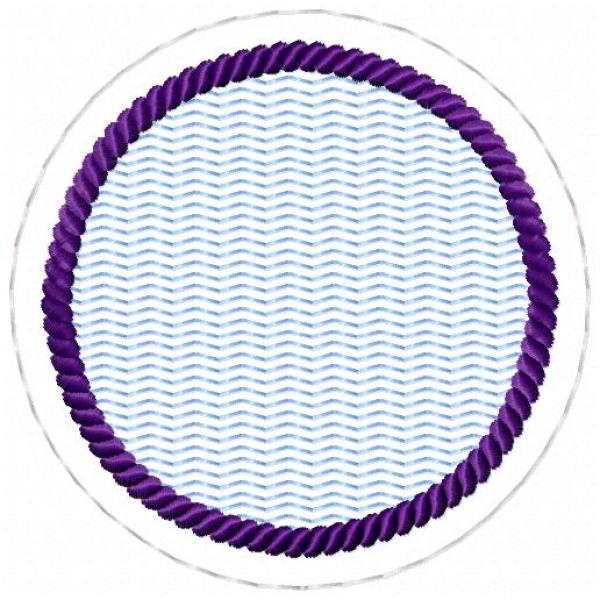 ITH-Stickdatei MugRug Untersetzer Einzeldatei für 10x10 cm