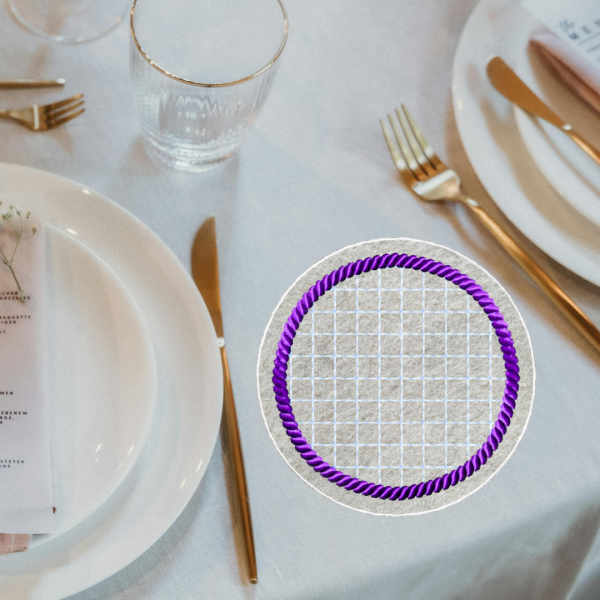 ITH-Stickdatei MugRug Untersetzer Einzeldatei für 10x10 cm