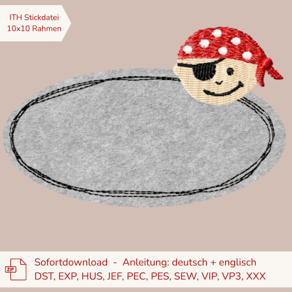 Stickdatei Doodle-Rahmen Sterne 10x10 cm | Applikation