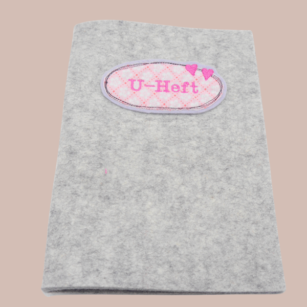 Preview: Stickdatei Doodle-Rahmen Herzen 10x10 cm | Applikation | blanko