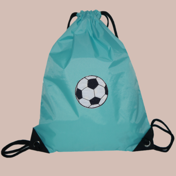 Preview: Stickdatei Fußball als Doodle-Applikation für10x10cm Stickrahmen