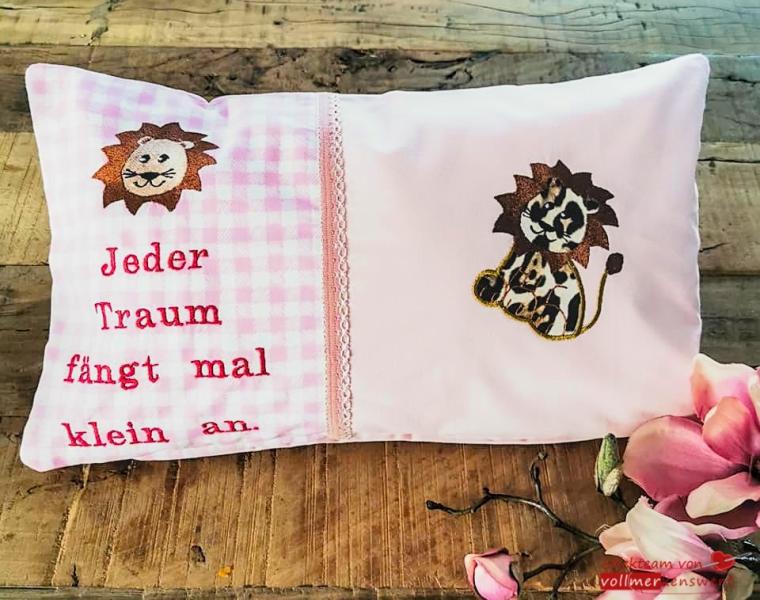 Preview: Stickdatei Löwenkopf für 10x10cm Stickrahmen