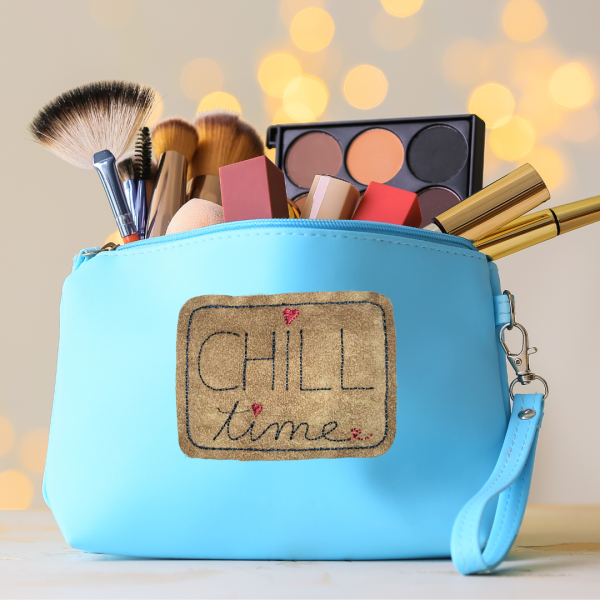 Stickdatei Aufnäher CHILL-time für 10x10 cm Stickrahmen