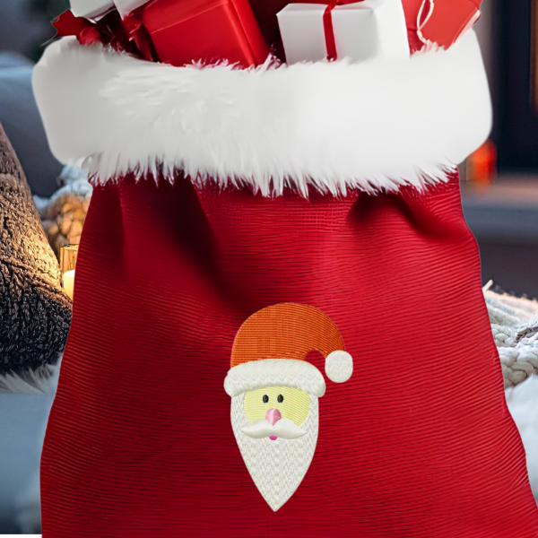 Weihnachtsmann / Nikolaus Stickdatei für 10x10er Rahmen