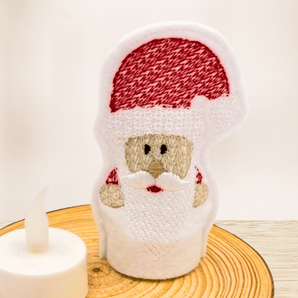 Preview: Stickdatei ITH LED-Cover Nikolaus / Weihnachtsmann für 10 x 10 cm Stickrahmen