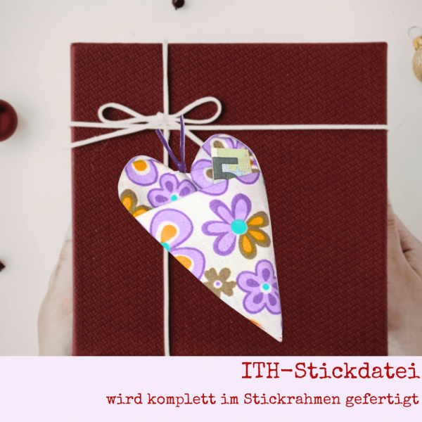 Preview: Stickdatei Herz ITH als Deko oder für Geldgeschenke