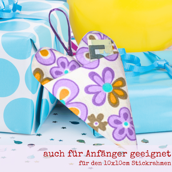 Preview: Stickdatei Herz ITH als Deko oder für Geldgeschenke