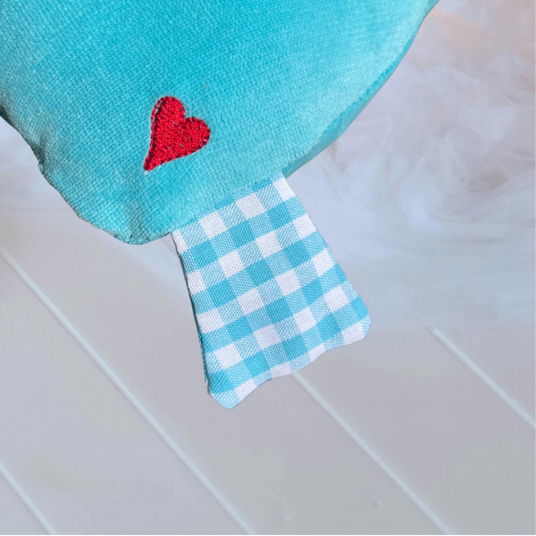 Preview: Stickdatei ITH Ente, 28x25 cm große Kuschelente für den 18x30cm Stickrahmen