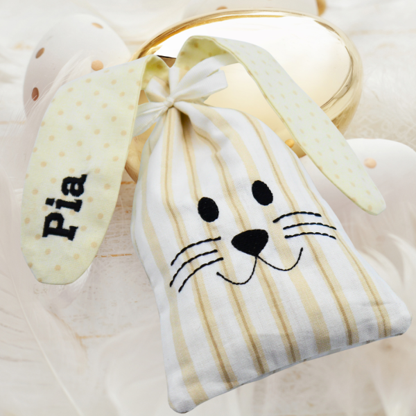 ITH-Stickdatei Hasenbeutel Osterbeutel Ostertasche für den 13x18er Stickrahmen