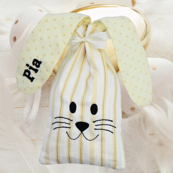 Preview: 3 ITH-Stickdateien Hasenbeutel Osterbeutel Ostertasche in 3 Größen 13x18 + 16x26 + 18x30 cm