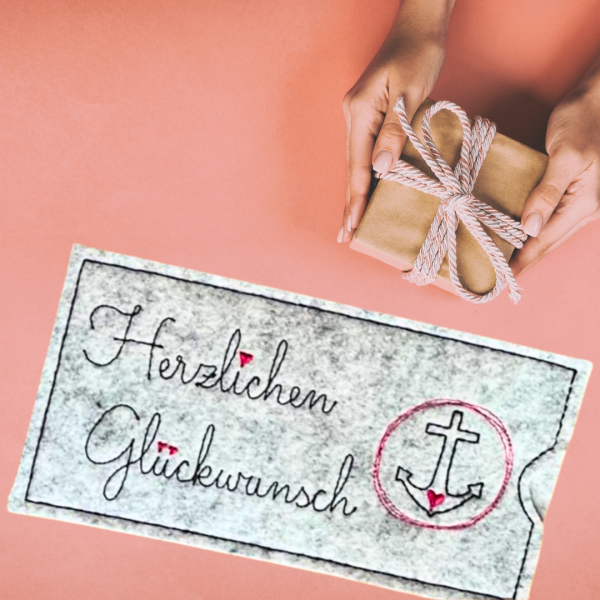 Stickdatei ITH Schokohülle Anker Herzlichen Glückwunsch S380-08