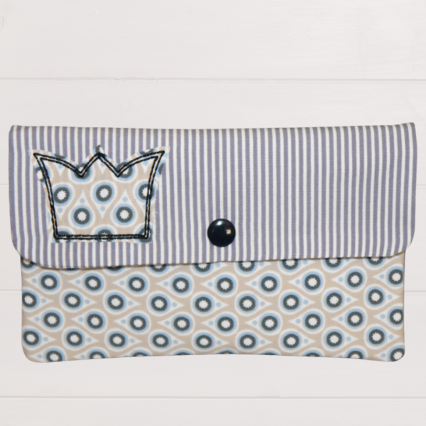 ITH Stickdatei Kosmetiktasche für den 18x30 cm Stickrahmen mit gesticktem Doodle-Stern als Geschenkidee
