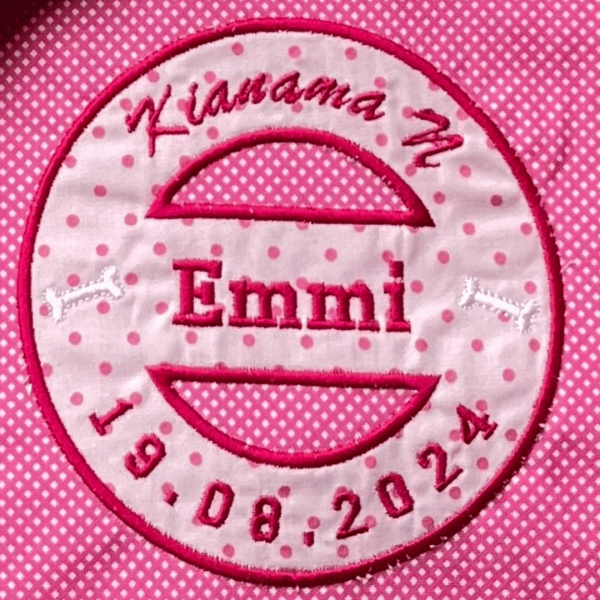 4 Stickdateien Stempel - Applikation Hunde - Knochen für 10x10 / 13x18 / 16x26 / 18x30 cm Stickrahmen im Set