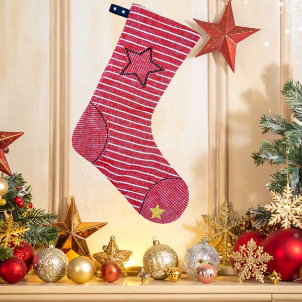 Stickdatei ITH Nikolausstiefel für 20x30 cm Stickrahmen