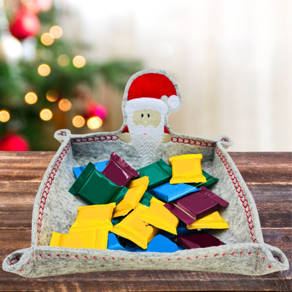 Stickdatei ITH Nikolaus - Körbchen - Schale für 20x30 cm Stickrahmen 