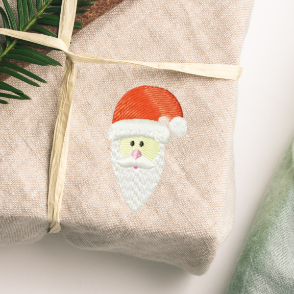 Weihnachtsmann / Nikolaus Stickdatei für 4x6cm Rahmen