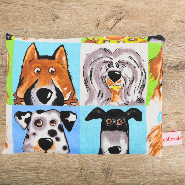 kleines Kirschkernkissen Hunde 14x18cm -sofort lieferbar-