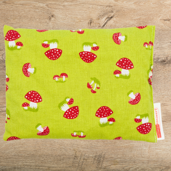 kleines Kirschkernkissen Pilze 14x18cm -sofort lieferbar-