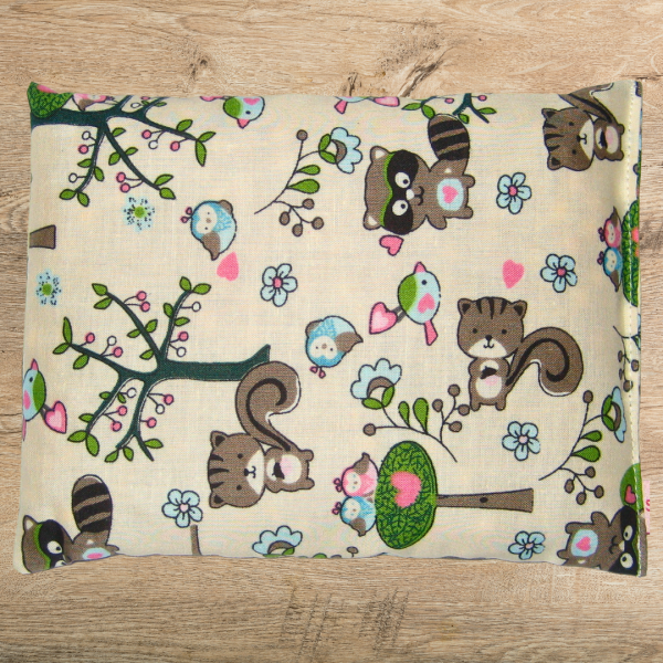 kleines Kirschkernkissen Waschbären 14x18cm -sofort lieferbar-