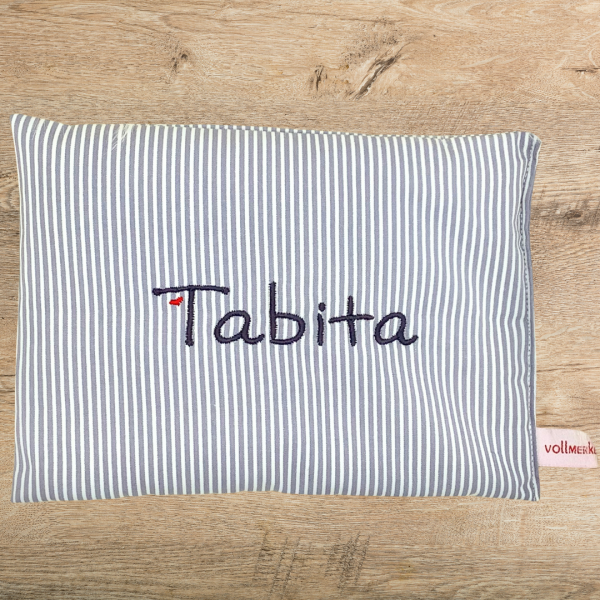 Körnerkissen bestickt mit Name Denise -sofort lieferbar-