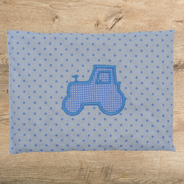 Kirschkernkissen bestickt mit Traktor-Applikation -sofort lieferbar-