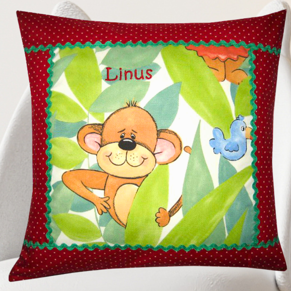 Namenskissenhülle 40x40 cm groß mit dem Namen Linus -sofort lieferbar-