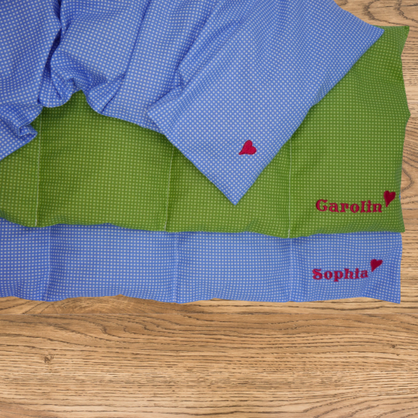 Körnerkissen bestickt mit Wunschname -personalisiert- Größe L