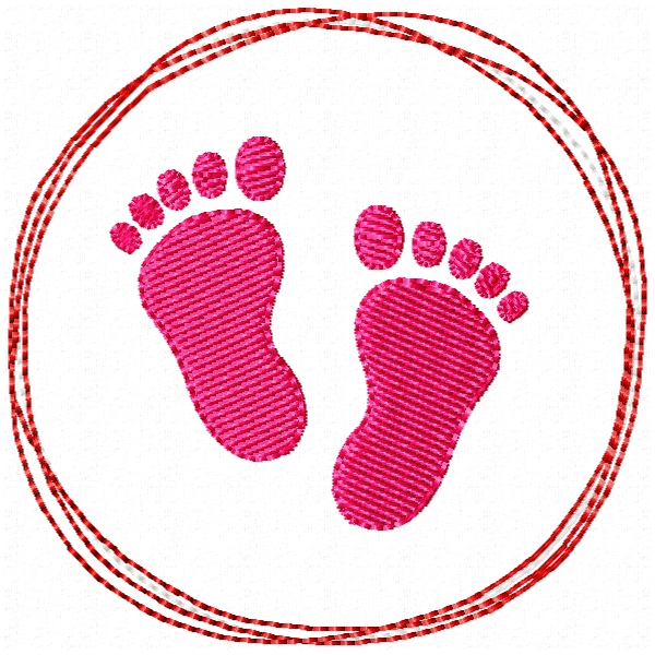 Fußabdruck S049-10x10