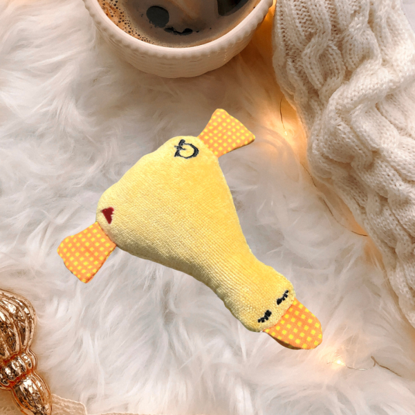 ITH-Stickdatei Ente klein mit Herz als Schlüsselanhänger oder Taschenbaumler für 10x10er Rahmen