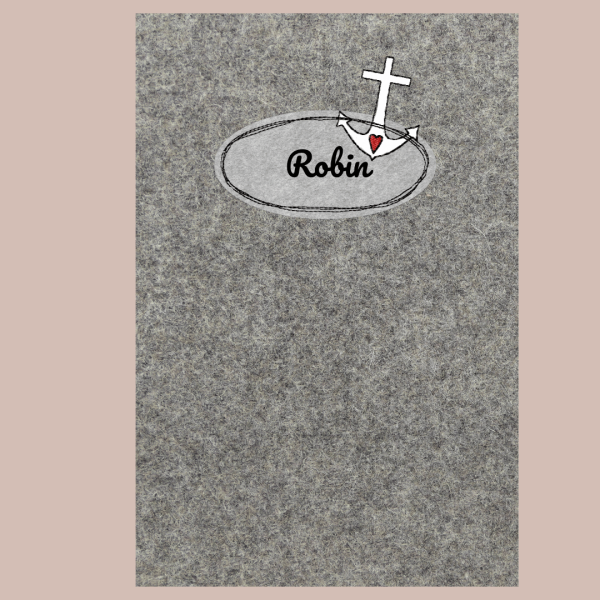 Stickdatei Doodle-Rahmen Anker 10x10 cm | Applikation | blanko