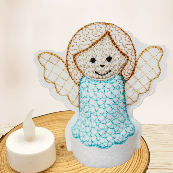 Engel LED-Cover ITH-Stickdateien als Nachtlicht und Geschenkidee