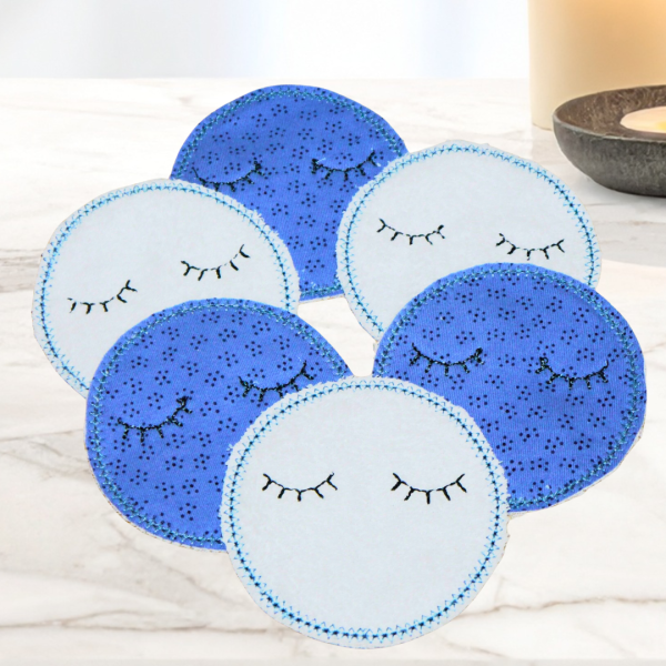 ITH Stickdatei Abschminkpads mit Wimpern für den 10x10cm Stickrahmen S254-08