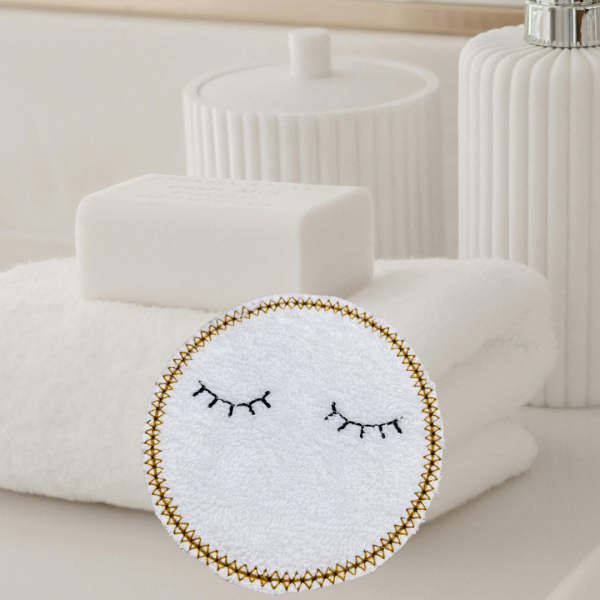 ITH Stickdatei Abschminkpads mit Wimpern für den 10x10cm Stickrahmen S254-08