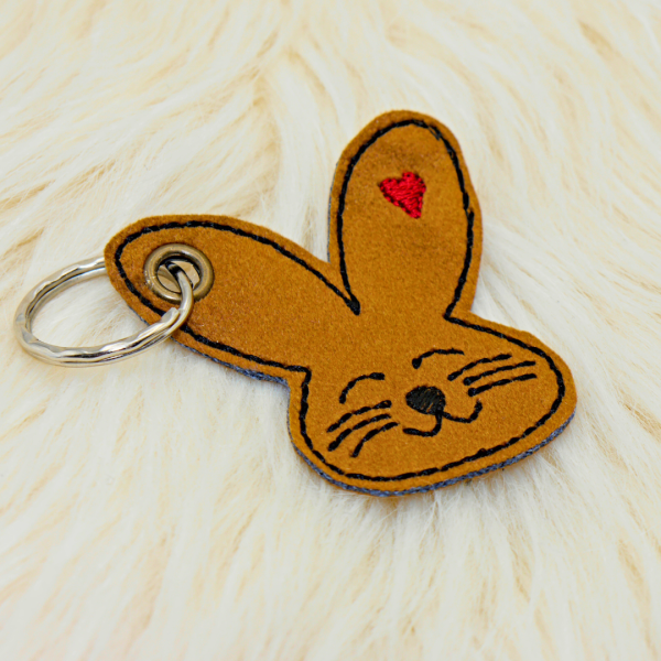 12 Hasen Anhänger ITH-Stickdateien Schlüsselanhänger u. Osterdeko für den 10x10cm Stickrahmen S367-set-01