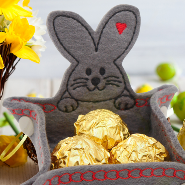 Stickdatei ITH Osternest / Körbchen / Schale für 13x18 cm Stickrahmen