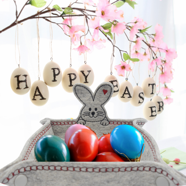 Stickdatei ITH Osternest / Körbchen / Schale für 18x30 cm Stickrahmen