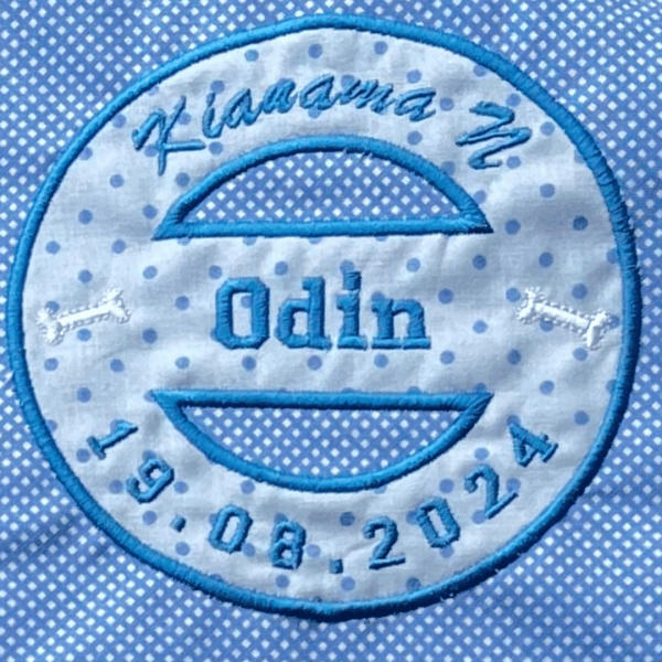 4 Stickdateien Stempel - Applikation Hunde - Knochen für 10x10 / 13x18 / 16x26 / 18x30 cm Stickrahmen im Set