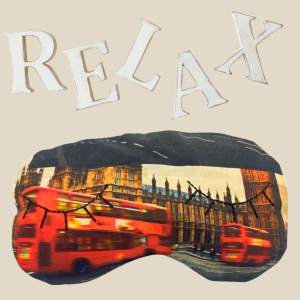 Augenkissen Baumwolle bestickt Wimpern