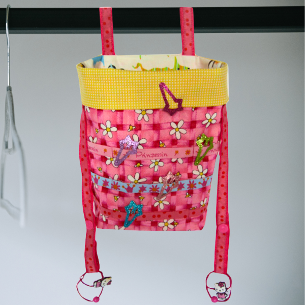 Nähanleitung Haarspangen-Sammler Hängeutensilo selber nähen Ebook