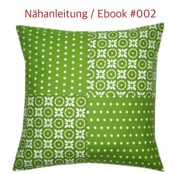 Nähanleitung Kissenhülle 40 x 40 cm 4/4-Kissen als Ebook #002