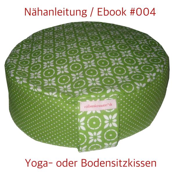 Nähanleitung Yogakissen Bodensitzkissen Sitzkissen als Ebook #004