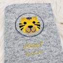 Stickdatei Tiger im Doodle-Rahmen für 10x10cm Stickrahmen