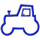 Stickdatei Traktor-Applikation für 10x10cm Stickrahmen