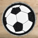 Stickdatei Fußball Untersetzer Applikation für 10x10cm Stickrahmen