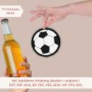 Stickdatei Fußball Untersetzer Applikation für 10x10cm Stickrahmen