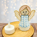 6 ITH-Stickdateien Engel LED-Cover für 10 x 10 cm Stickrahmen Schutzengel Set 1